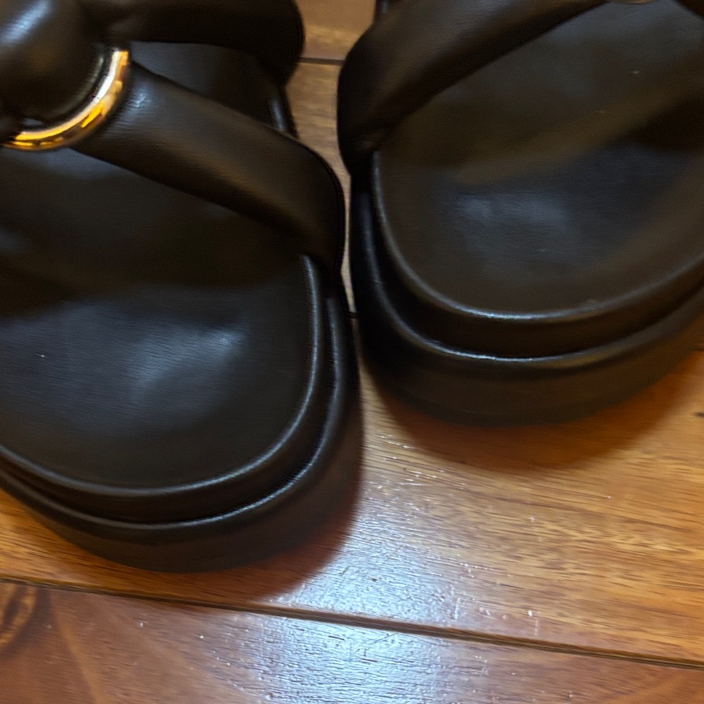 J/SLIDES NYC leather Black Mules with Ring Detail size 9 - Picture 8 of 12